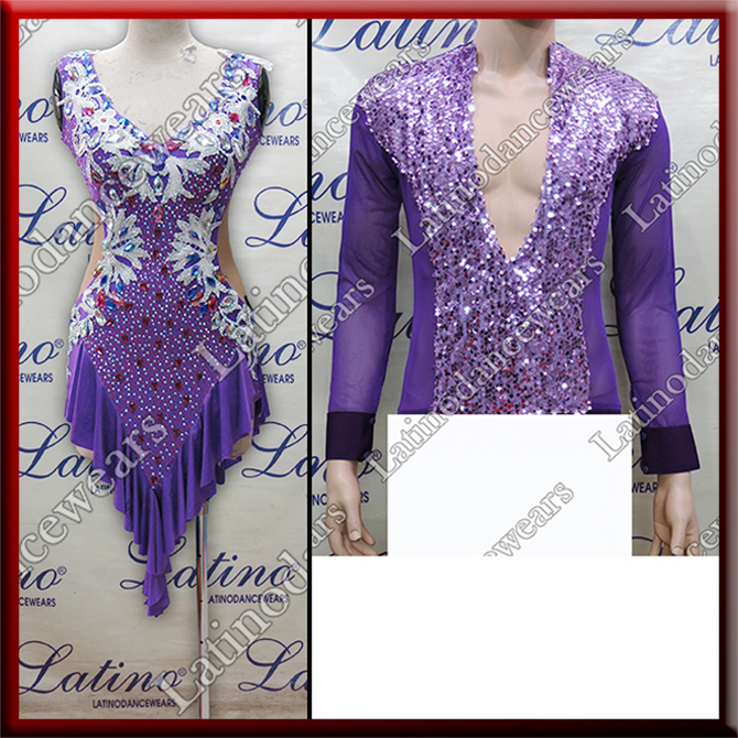 LATIN SALSA COMPETITION FOR COUPLE DRESS-SHIRT LDW (LT1077/B175B)