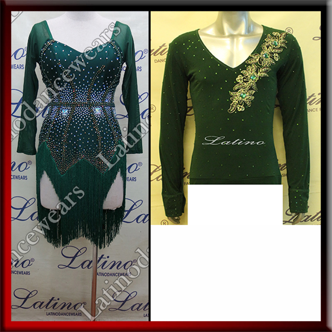 LATIN SALSA COMPETITION FOR COUPLE DRESS-SHIRT LDW (LT1098/B109)