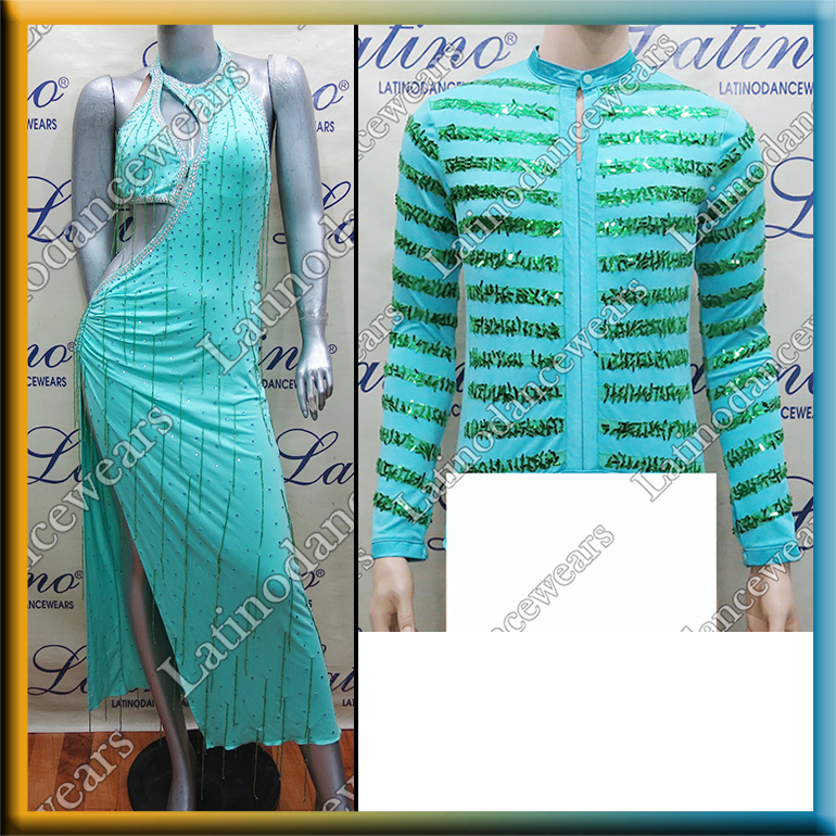 LATIN SALSA COMPETITION FOR COUPLE DRESS-SHIRT LDW (VL478A/BS46A)