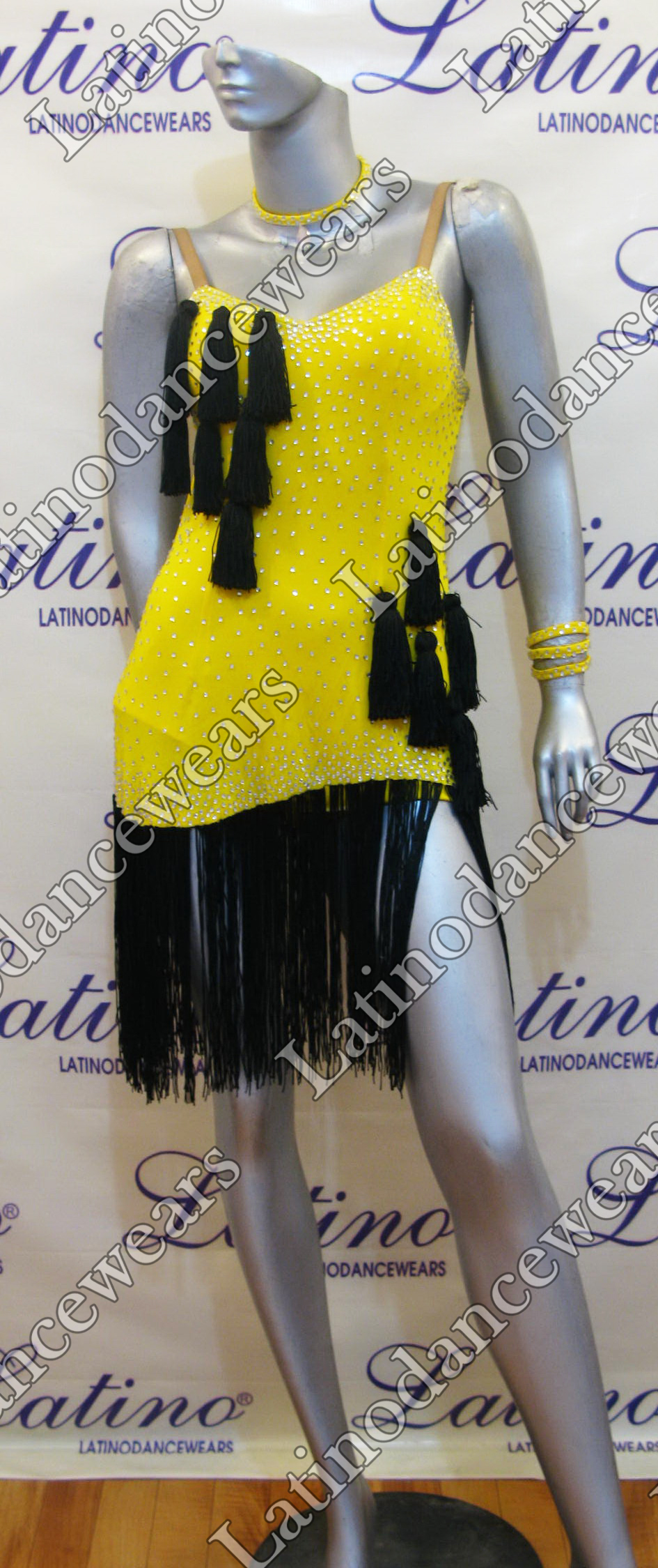 LATIN SALSA COMPETITION DRESS LDW SIZE M (LT732)