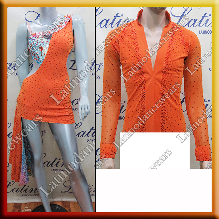LATIN SALSA COMPETITION FOR COUPLE DRESS-SHIRT LDW (LS354/B229B)