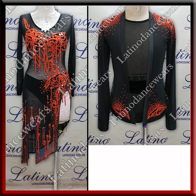 LATIN SALSA COMPETITION FOR COUPLE DRESS-SHIRT LDW (LT1132/B353)