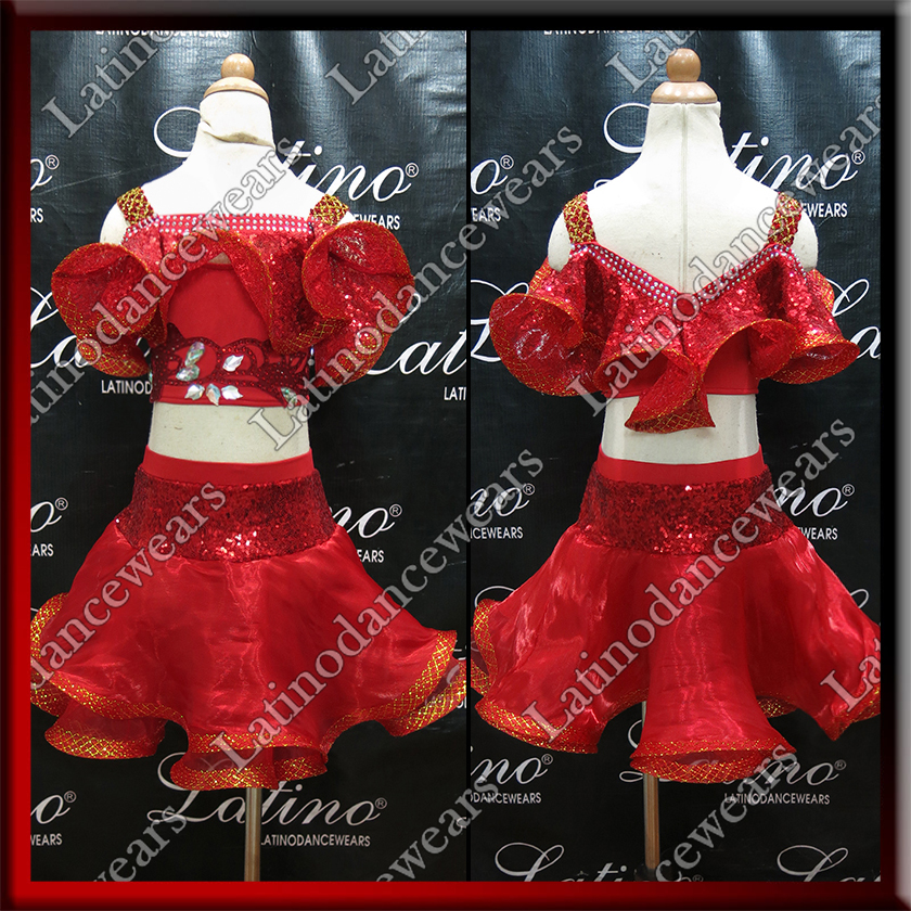 JUNIOR LATIN SALSA COMPETITION DRESS LDW (LK39)