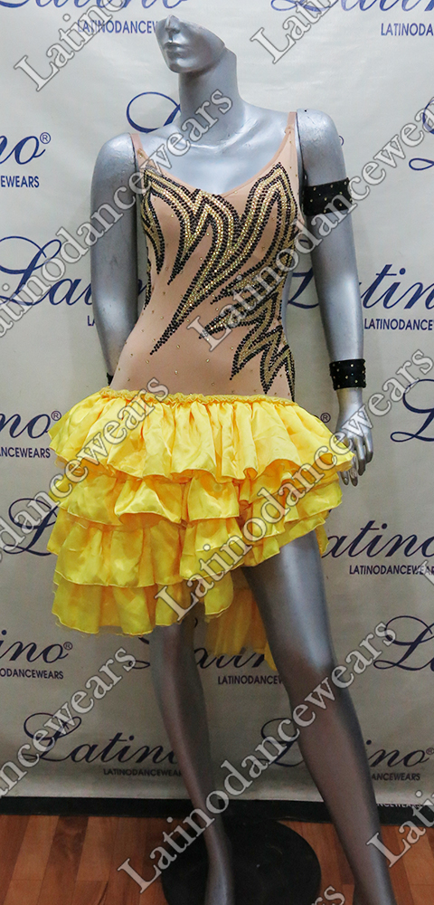 LATIN SALSA COMPETITION DRESS LDW SIZE M (VL476)