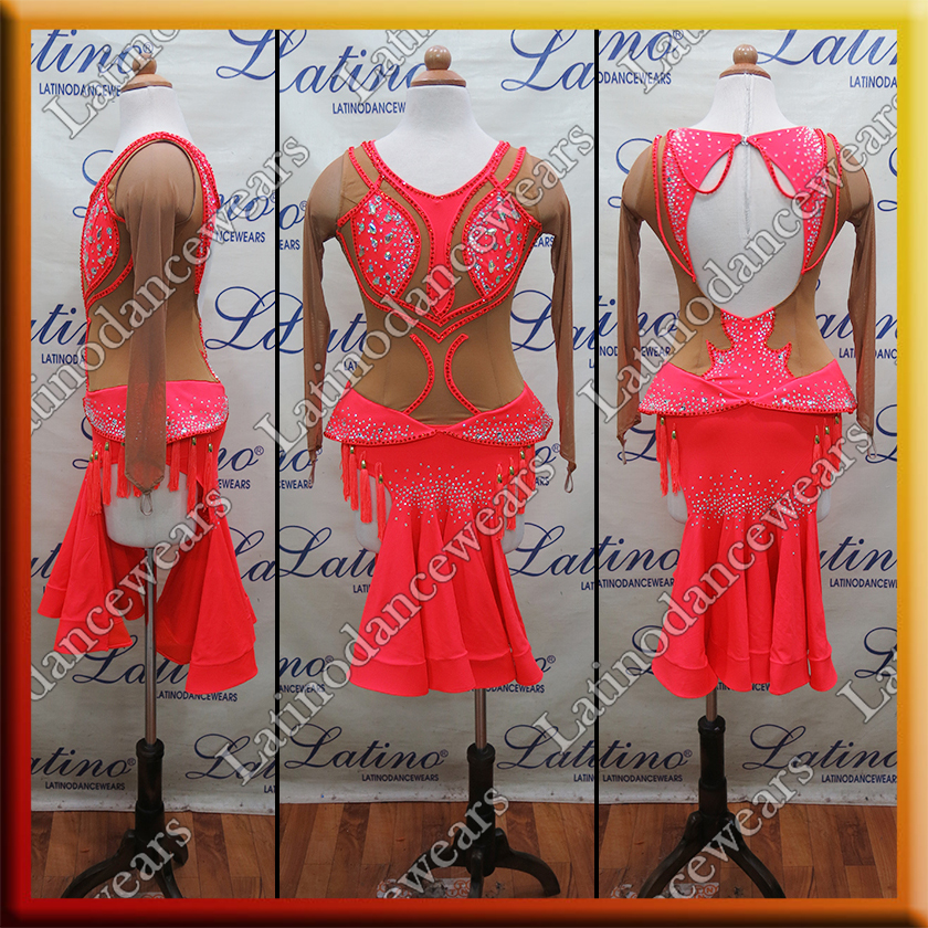 JUNIOR LATIN SALSA COMPETITION DRESS LDW (LK51)