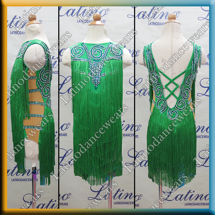 JUNIOR LATIN SALSA COMPETITION DRESS LDW (LK54)