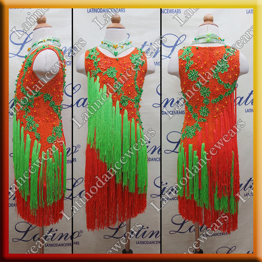 JUNIOR LATIN SALSA COMPETITION DRESS LDW (LK57)