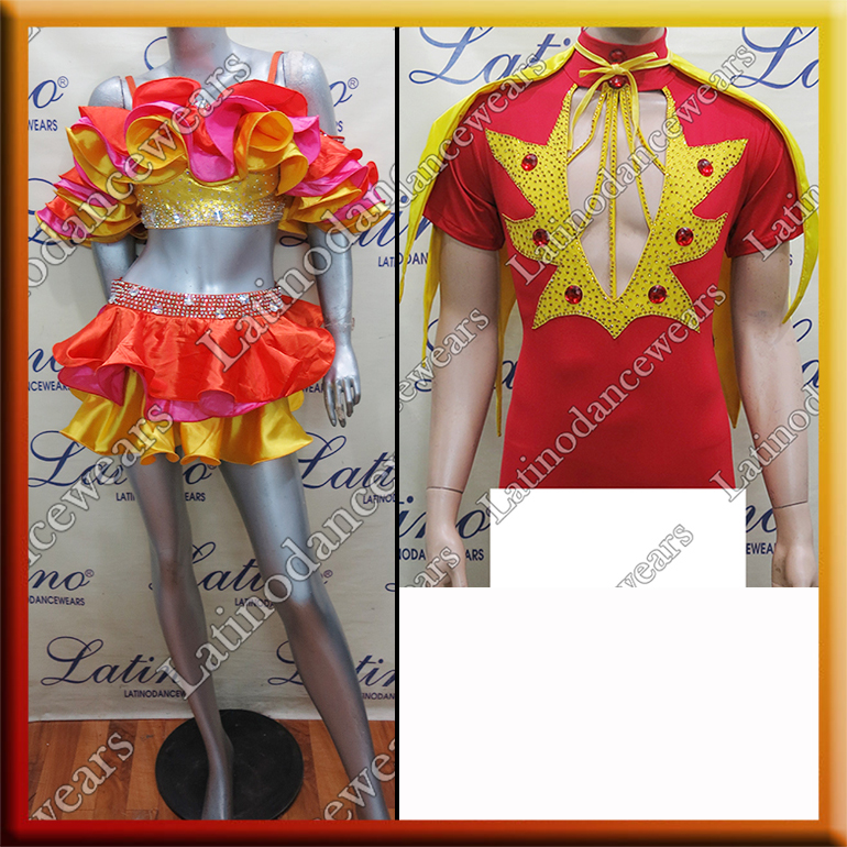 LATIN SALSA COMPETITION FOR COUPLE DRESS-SHIRT LDW (LT1124/B361)