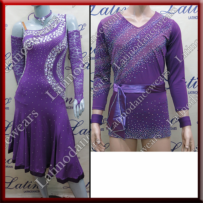 LATIN SALSA COMPETITION FOR COUPLE DRESS-SHIRT LDW (VL537/B323A)