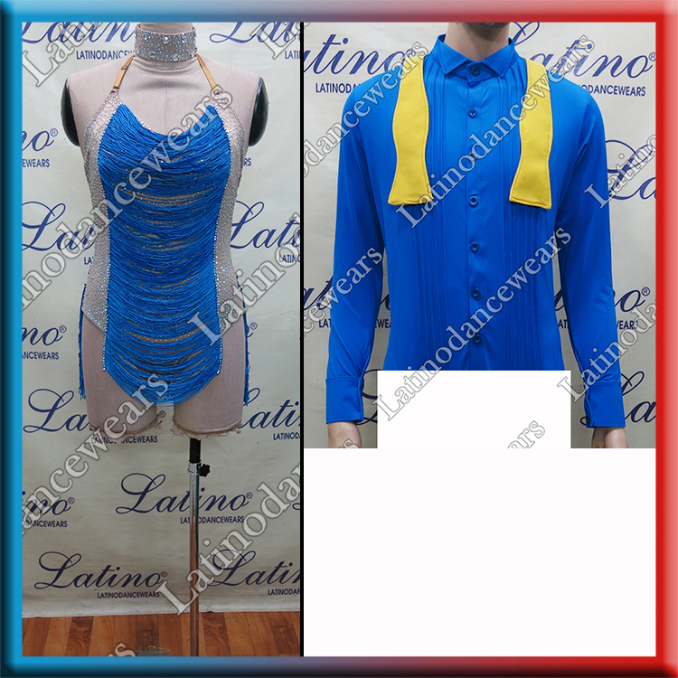 LATIN SALSA COMPETITION FOR COUPLE DRESS-SHIRT LDW (VL578/B355)