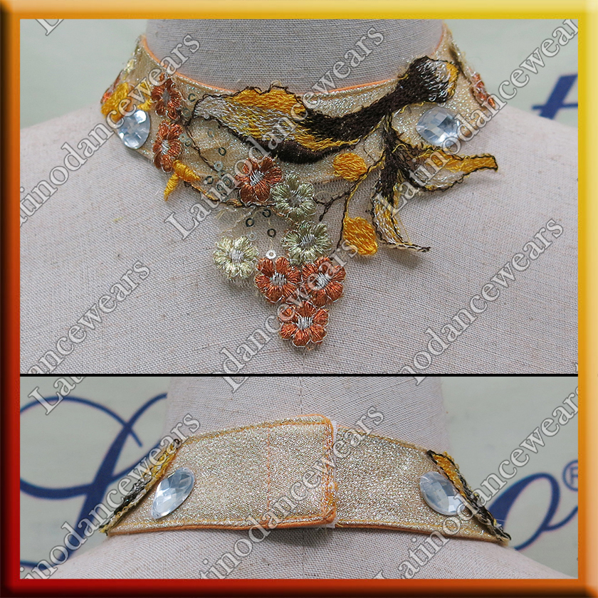 WOMAN LATIN SALSA BALLROOM NECK BAND (NEC30)