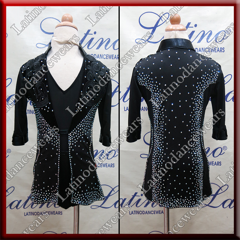 JUNIOR BOY LATIN SALSA SHIRT LDW (BK352)