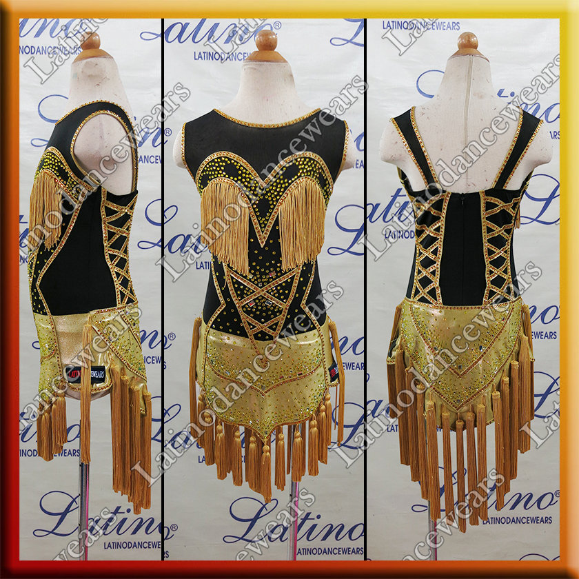 JUNIOR LATIN SALSA COMPETITION DRESS LDW (LK58)