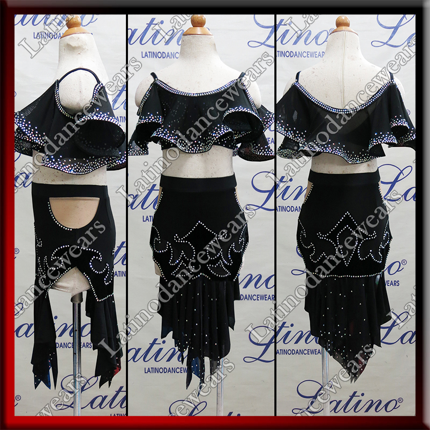 JUNIOR LATIN SALSA COMPETITION DRESS LDW (LK68)