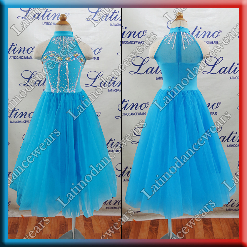GIRL BALLROOM SALSA COMPETITION DRESS LDW (SK7)