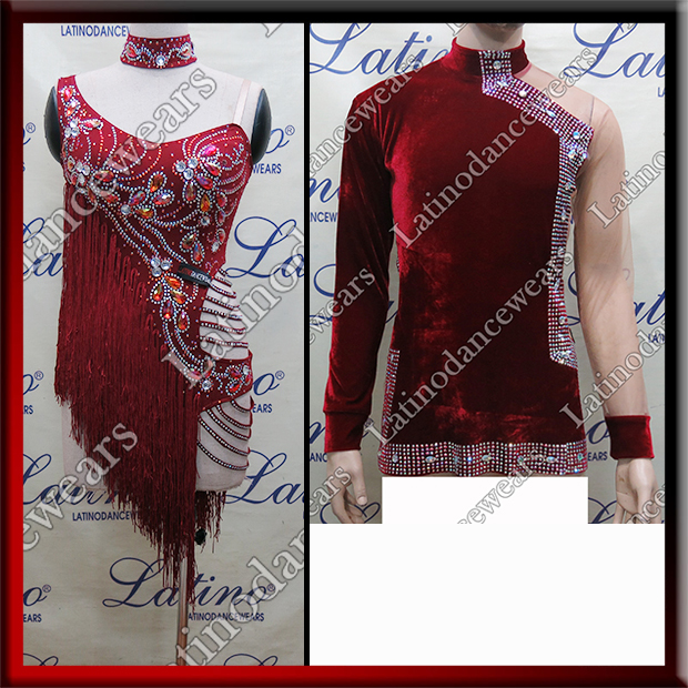 LATIN SALSA COMPETITION FOR COUPLE DRESS-SHIRT LDW (AL73/B309C)