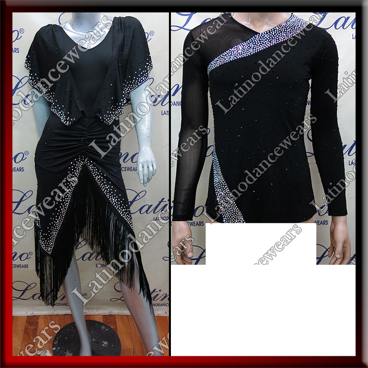 LATIN SALSA COMPETITION FOR COUPLE DRESS-SHIRT LDW (LT1225/B385)