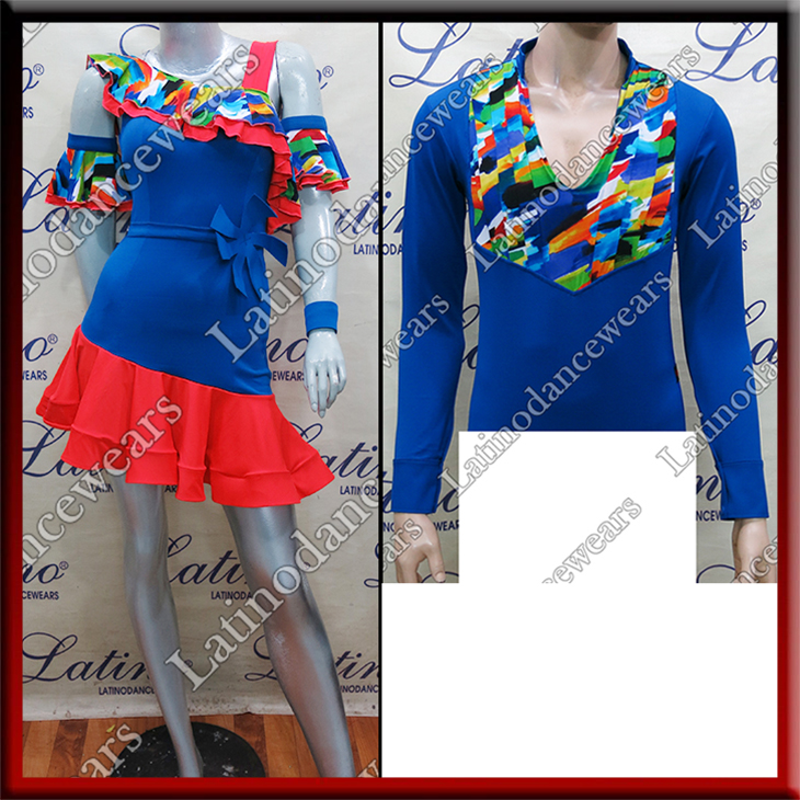 LATIN SALSA COMPETITION FOR COUPLE DRESS-SHIRT LDW (LT1241/B224A)