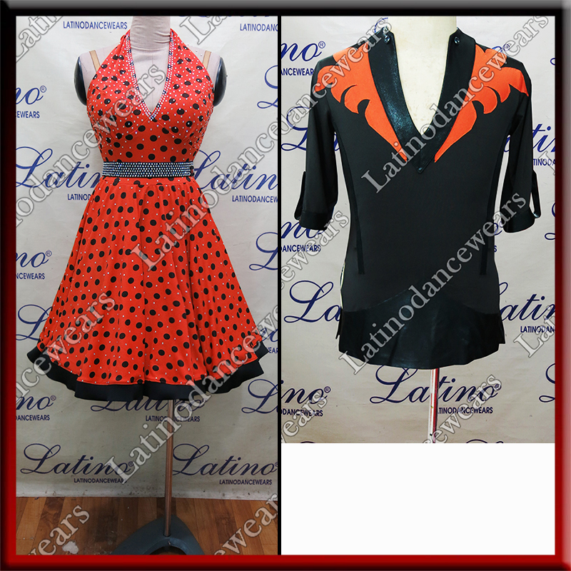 LATIN SALSA COMPETITION FOR COUPLE DRESS-SHIRT LDW (LT1257/B392)
