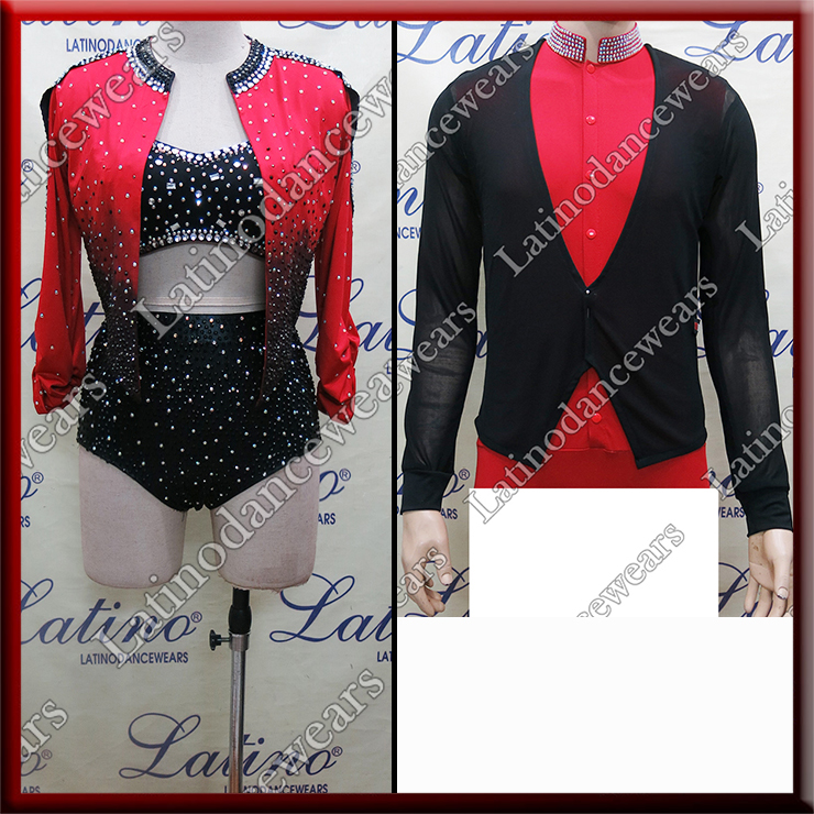 LATIN SALSA COMPETITION FOR COUPLE DRESS-SHIRT LDW (LT1266/B346)