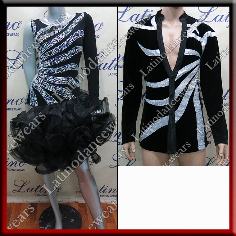LATIN SALSA COMPETITION FOR COUPLE DRESS-SHIRT LDW (LS359/B435)