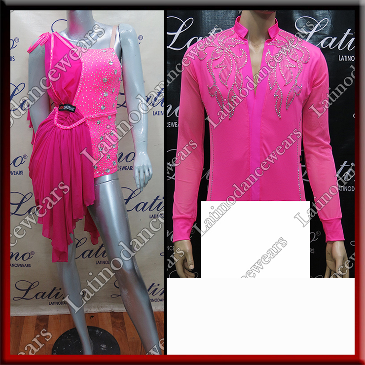 LATIN SALSA COMPETITION FOR COUPLE DRESS-SHIRT LDW (LT1109A/B303C)
