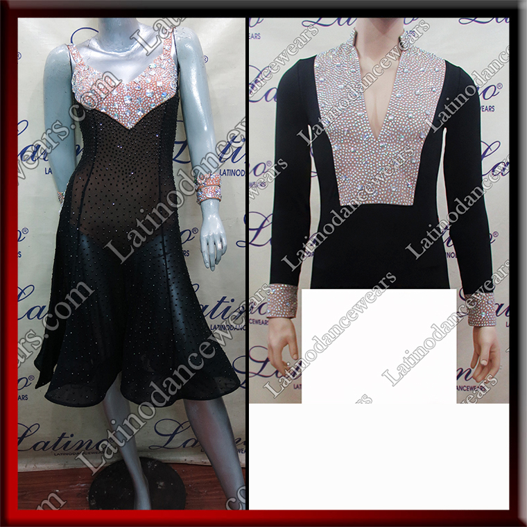 LATIN SALSA COMPETITION FOR COUPLE DRESS-SHIRT LDW (LS404/B241)