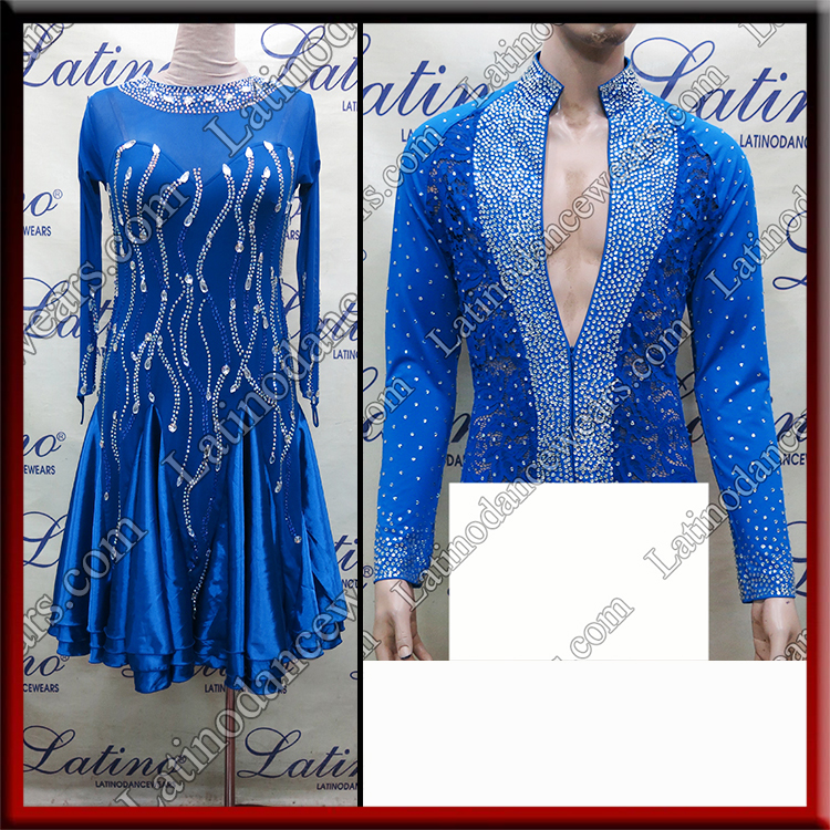 LATIN SALSA COMPETITION FOR COUPLE DRESS-SHIRT LDW (VL669/B455)