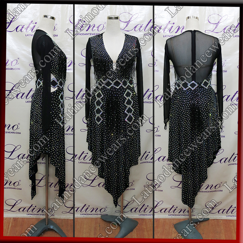 LATIN SALSA COMPETITION DRESS LDW (LT3046)