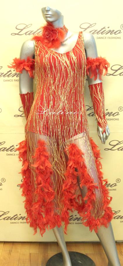 LATIN SALSA COMPETITION DRESS LDW (LS140) only on sale on