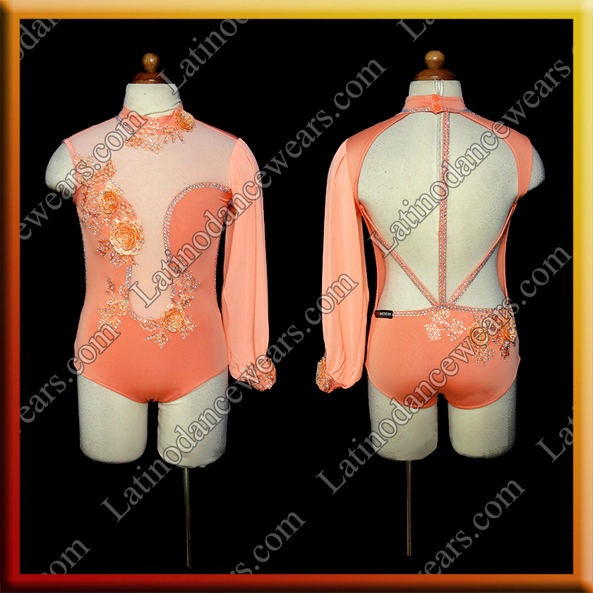 JUNIOR LATIN SALSA COMPETITION BODYSUIT LDW (LK84)