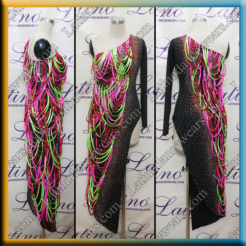 LATIN SALSA COMPETITION DRESS LDW (LT3518)