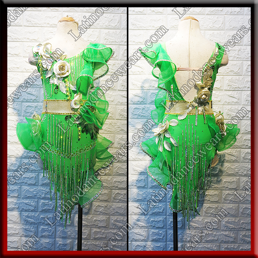JUNIOR LATIN SALSA COMPETITION DRESS LDW (LK88)