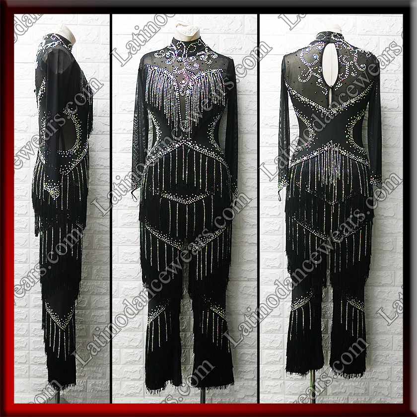 LATIN SALSA COMPETITION CATSUIT LDW (LT1558)