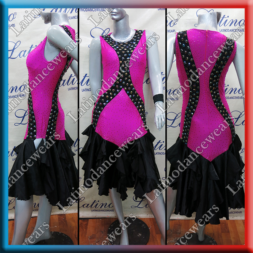LATIN SALSA COMPETITION DRESS LDW SIZE M (VL624)