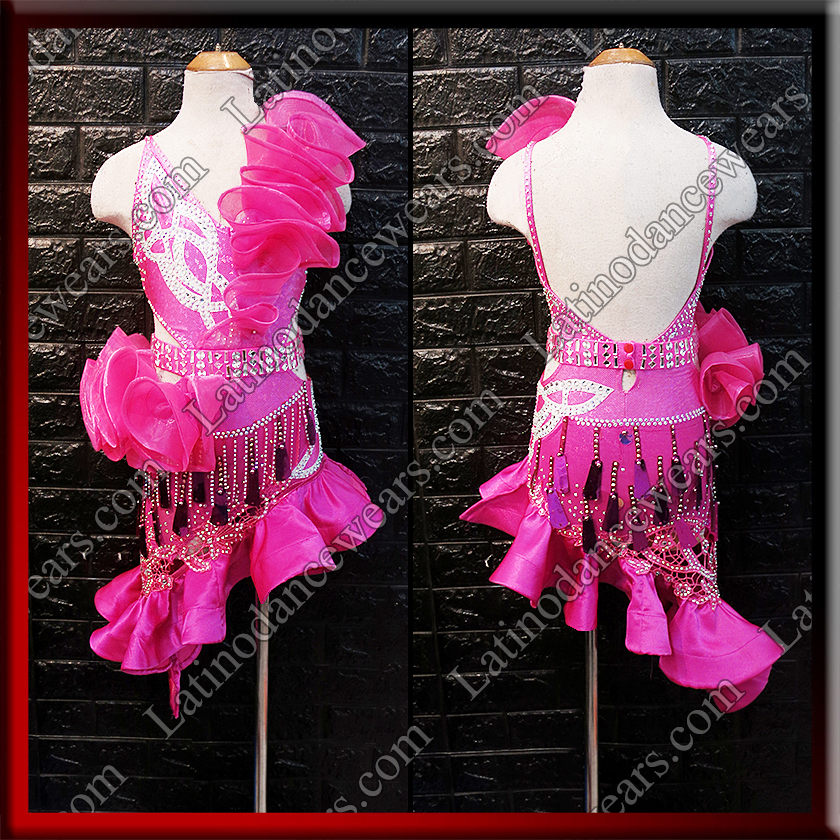 JUNIOR LATIN SALSA COMPETITION DRESS LDW (LK95)