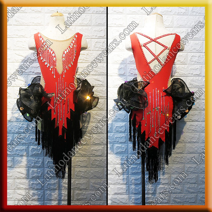 JUNIOR LATIN SALSA COMPETITION DRESS LDW (LK97)