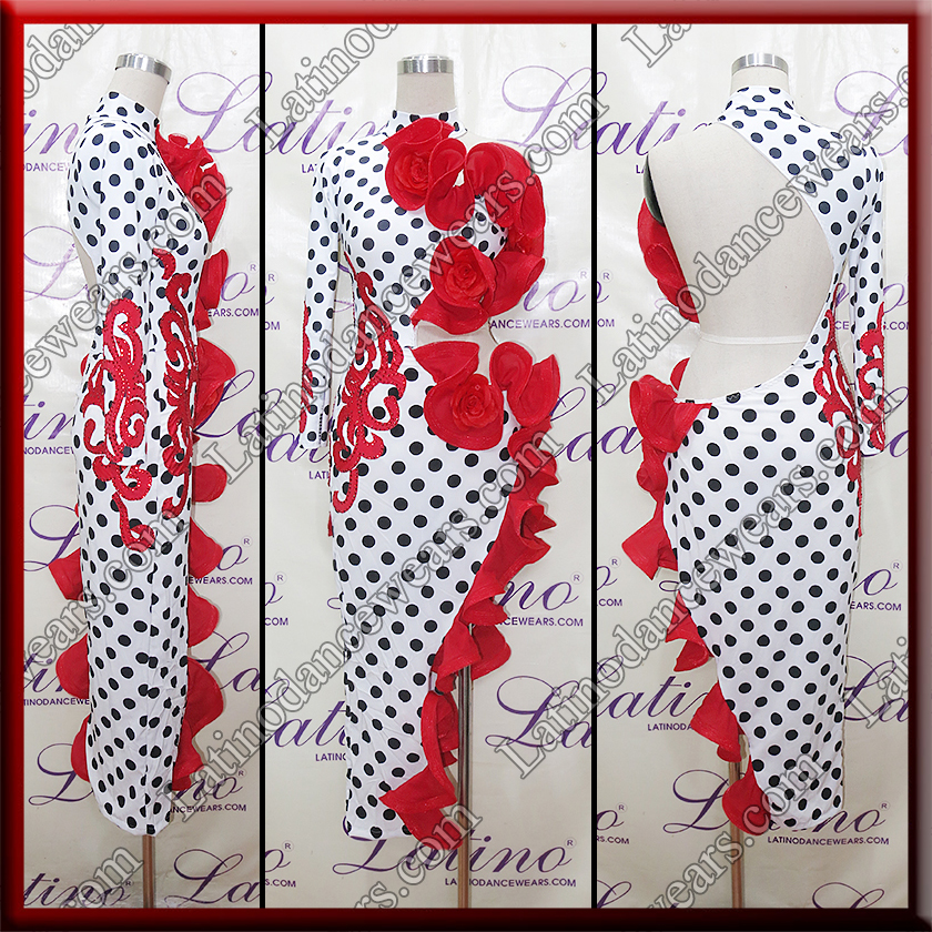 LATIN SALSA COMPETITION DRESS LDW (LT1593)