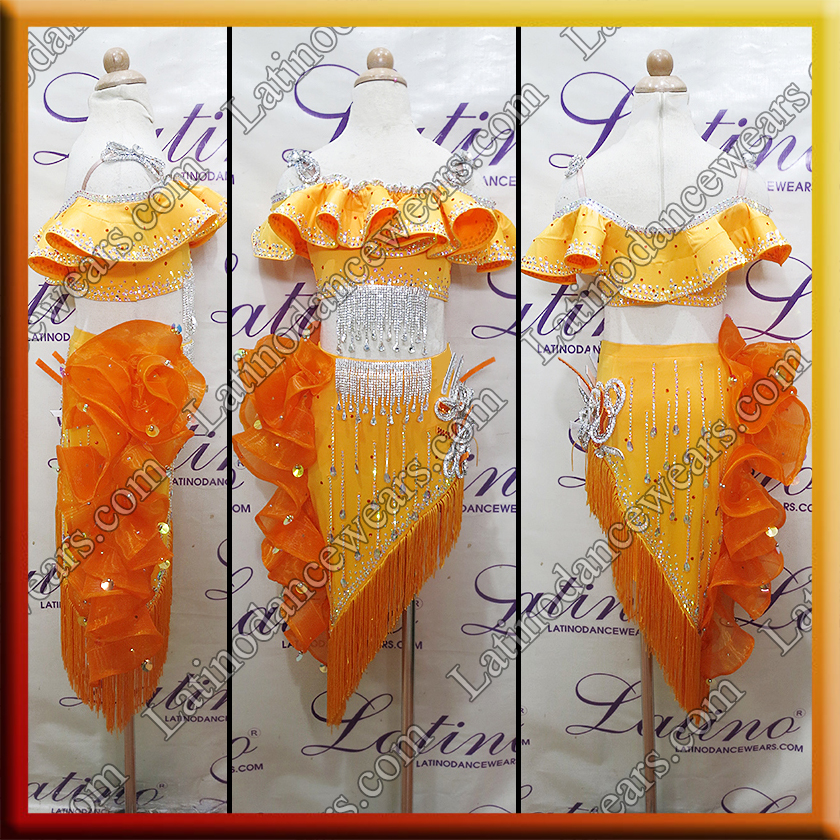 JUNIOR LATIN SALSA COMPETITION DRESS LDW (LK100)