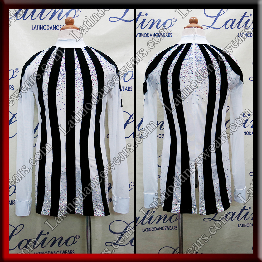 JUNIOR BOY LATIN SALSA SHIRT LDW (BK9)