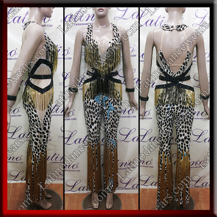 LATIN SALSA COMPETITION CATSUIT LDW (LT3133)
