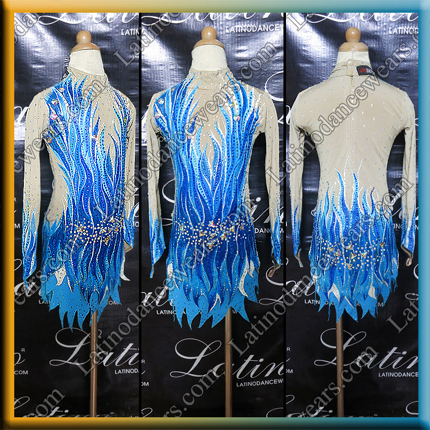 JUNIOR LATIN SALSA COMPETITION DRESS LDW (LK111)