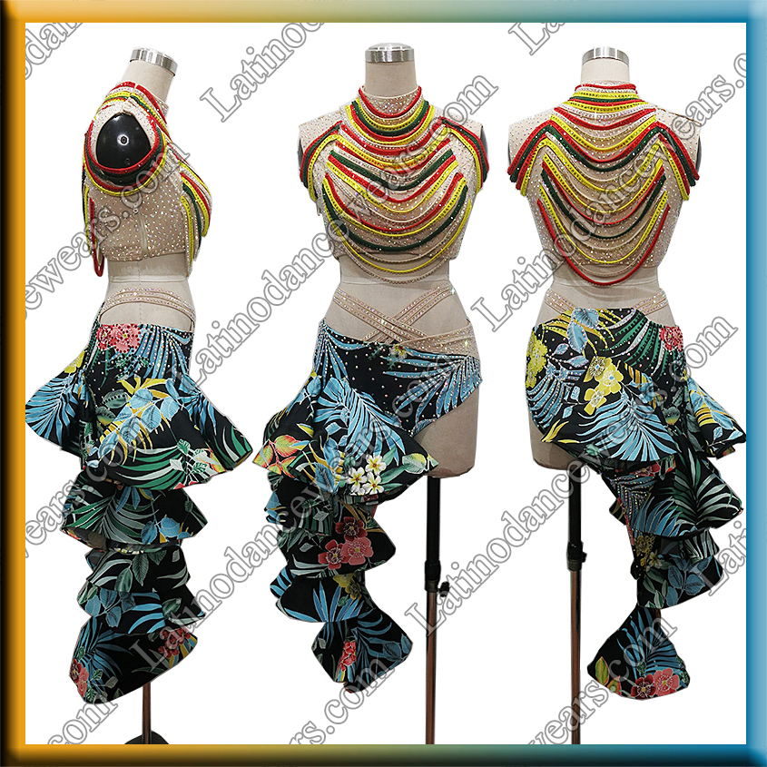 LATIN SALSA COMPETITION DRESS LDW (LT3563)