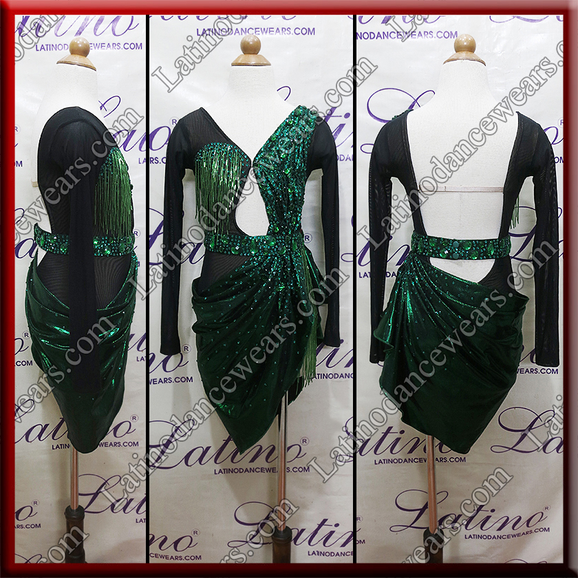 JUNIOR LATIN SALSA COMPETITION DRESS LDW (LK112)
