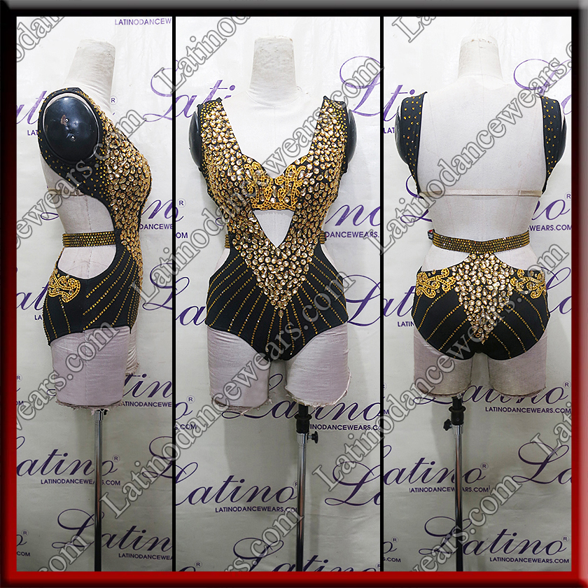 LATIN SALSA COMPETITION BODYSUIT LDW (LS412B)