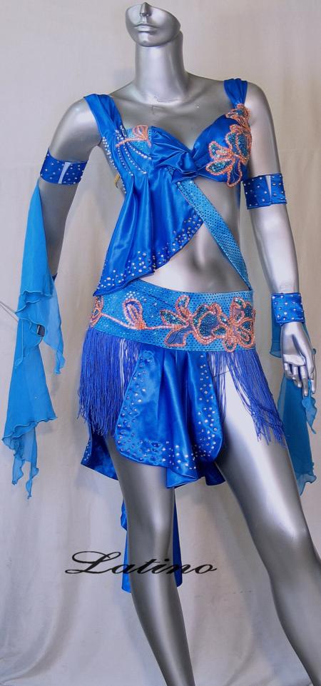 LATIN SALSA COMPETITION DRESS LDW SIZE M (LT108)