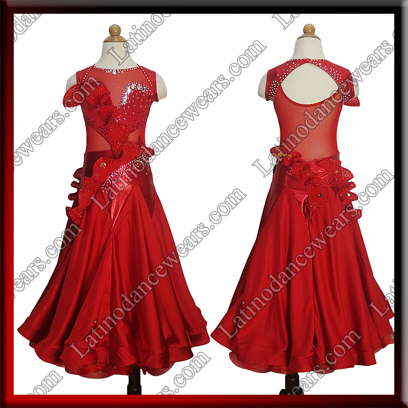GIRL BALLROOM SALSA COMPETITION DRESS LDW (SK12)