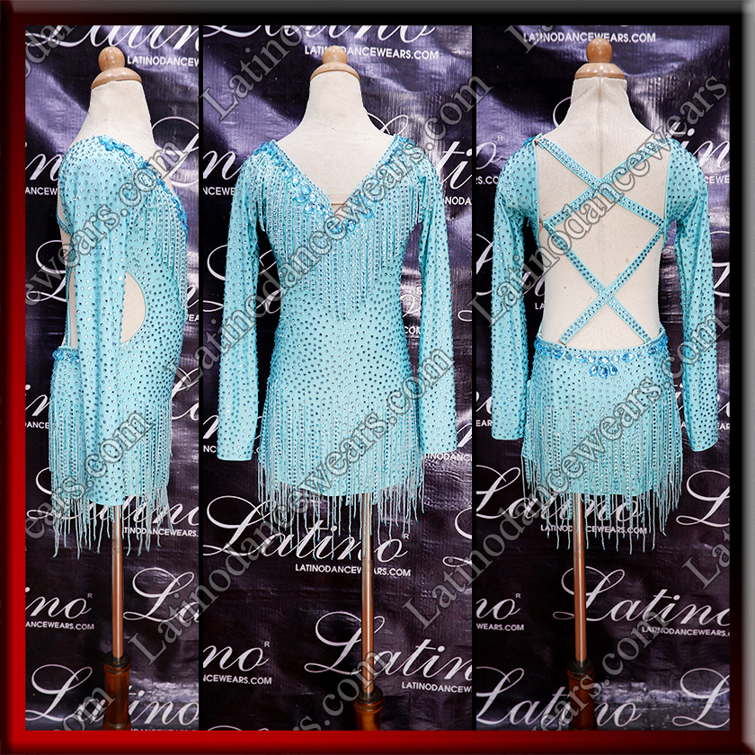 JUNIOR LATIN SALSA COMPETITION DRESS LDW (LK115)