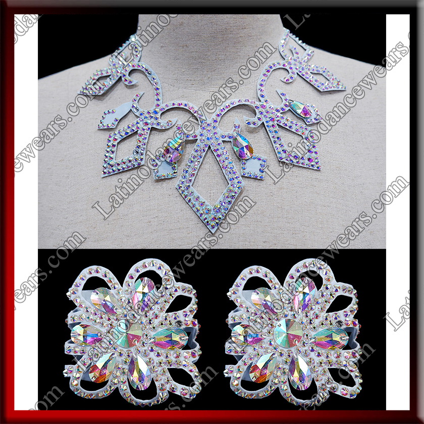 WOMAN LATIN SALSA BALLROOM SET BRACELETS + NECKLACE (WA4)