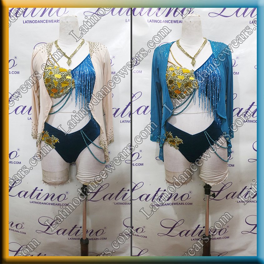 LATIN SALSA COMPETITION 3 IN 1 BODYSUIT LDW (LT3197)